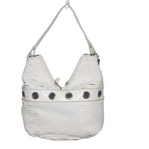 Sondra Roberts, White Cut-Out Shoulder Bag. NWT!!!